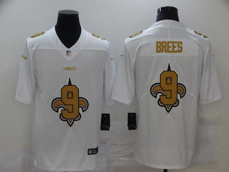 Men New Orleans Saints #9 Brees White shadow 2020 NFL Nike Jerseys->new orleans saints->NFL Jersey